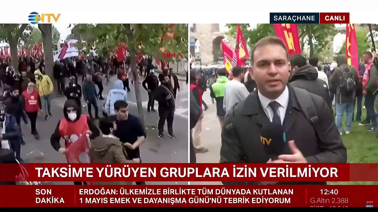 NTV yayınında Taksim protestosu: 'Sarayın 1 Mayıs korkusu'