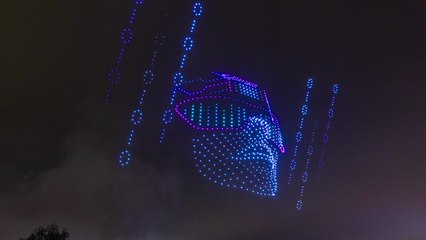 국내 드론기업, 5천293대 군집 비행 세계 기네스 기록 / YTN