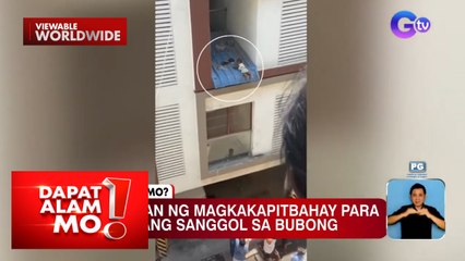 Bayanihan ng magkakapitbahay upang iligtas ang isang bata, nakuhanan ng video | Dapat Alam Mo!