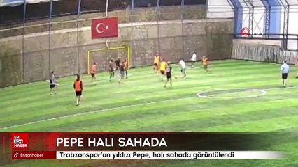 Nicolas Pepe, taraftarlarla halı maçı yaptı