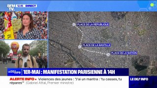 1er-Mai: la manifestation parisienne doit s'élancer à 14 heures depuis place de la République jusqu'à place de la Nation