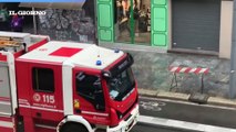 Milano, fumo nero da una finestra in corso Buenos Aires