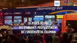 La police déloge des étudiants propalestiniens de l'université de Columbia