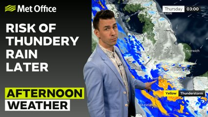 Met Office Afternoon Weather Forecast 01/05/24– Generally cloudy, dry for majority
