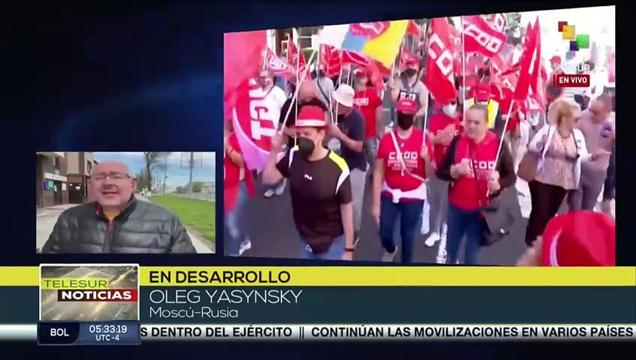 Sindicatos y movimientos sociales conmemoran el Día Internacional de los Trabajadores.