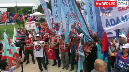 TÜRK-İŞ ve bağlı sendikalar 1 Mayıs'ta bir araya geldi