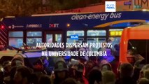 Autoridades dispersam protestos na Universidade de Columbia e fazem várias detenções