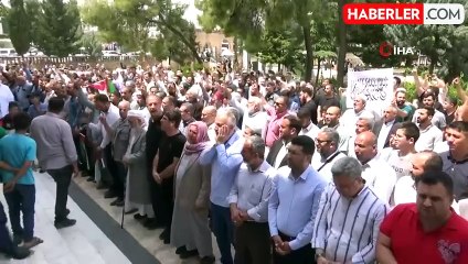 Kudüs'te öldürülen Şanlıurfalı imam için gıyabi cenaze namazı kılındı