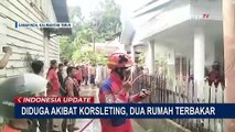 Diduga Korsleting, 2 Rumah Berbahan Dasar Kayu Ludes Terbakar!