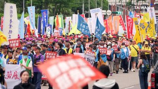 Unions Hold May 1 Labor Day Protest in Taipei