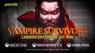 Vampire Survivors Official Laborratory Update and Contra Operation Guns DLC Trailer