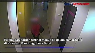 Momen Pelaku Bawa Koper Berisi Jasad Wanita Terekam CCTV Hotel di Bandung
