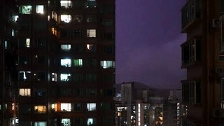 Hong Kong registra casi 10.000 rayos en una noche