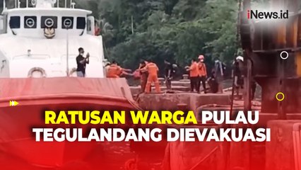 Terdampak Erupsi Gunung Ruang, Basarnas Evakuasi Ratusan Warga Pulau Tegulandang