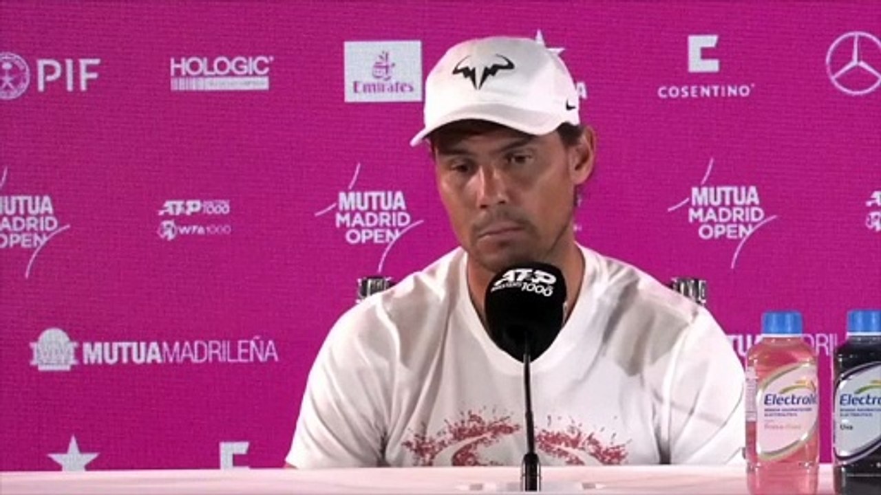 ATP Madrid 2024 Rafael Nadal "Je dirai si je joue à RolandGarros
