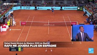 Tennis : battu en huitième de finale, Rafael Nadal dit adieu à Madrid