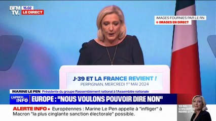 Marine Le Pen affirme que "l'idéologie de la décroissance généralisée" est "très en vogue à l'Union européenne"