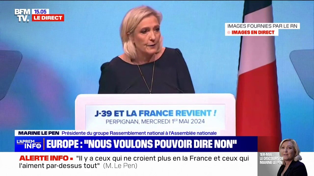 "Nous, ce que nous voulons c'est une vraie Europe sociale" affirme Marine Le Pen