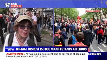 Pour cette professeure des écoles dans le cortège parisien, la priorité c'est "la justice sociale" et "la justice écologique"