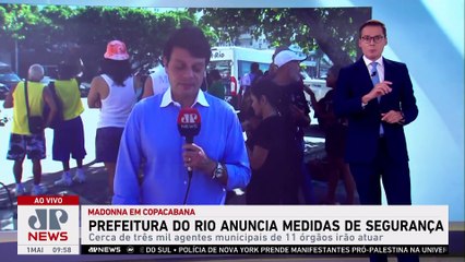 Prefeitura do Rio de Janeiro anuncia medidas de segurança para show de Madonna