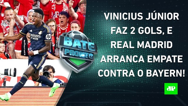 Vinicius Júnior DESTRÓI, e Real Madrid ARRANCA EMPATE contra o Bayern na Champions! | BATE-PRONTO
