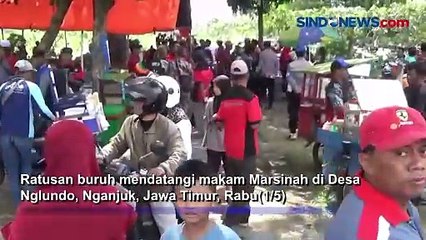 Makam Marsinah Diserbu Ratusan Buruh yang Akan Ziarah saat Peringatan May Day