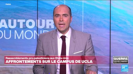 Affrontements à l'université de UCLA autour d'un campement pro-palestinien : "une nuit de chaos"