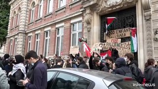 Gaza, proteste degli studenti della scuola di giornalismo di Lille