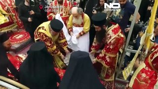À Jérusalem les chrétiens orthodoxes ont célébré le rite du « lavement des pieds »