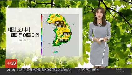 [날씨] 내일 다시 때이른 여름 더위…출근길 안개 주의