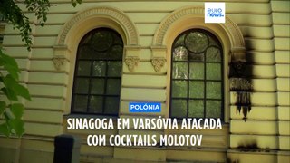 Sinagoga em Varsóvia alvo de ataque com cocktail Molotov