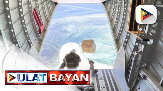 Aerial resupply operation, matagumpay na naisagawa para sa mga Pilipinong naka-istasyon sa Patag Island na bahagi ng West Philippine Sea
