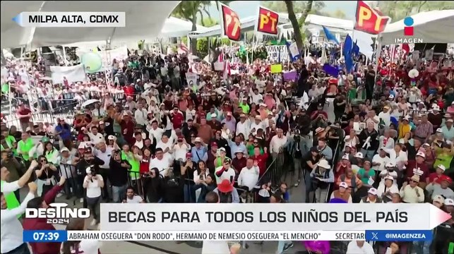 Claudia Sheinbaum otorgará becas a todos los alumnos de escuelas básicas del país