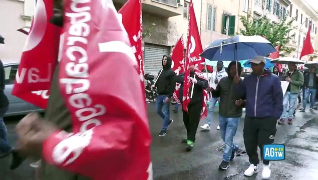 Primo Maggio, manifestazione per la pace e per la Palestina a Roma