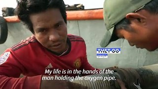 The Myanmar 'water brothers' salvaging shipwrecks on the tide