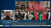 Trabajadores exigen mejoras salariales en España