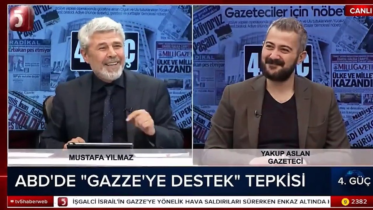 TV5 canlı yayınında şaşırtan anlar: Enternasyonel marşı çaldı