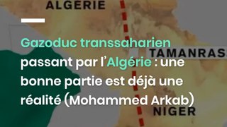 Gazoduc transsaharien passant par l’Algérie : une bonne partie est déjà une réalité (Mohammed Arkab)