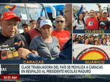 Trabajadores del edo. Mérida llegan a Caracas para la movilización en respaldo al Jefe de Estado