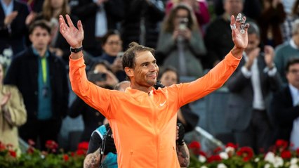 El emotivo adiós de Rafael Nadal a las pistas de Madrid