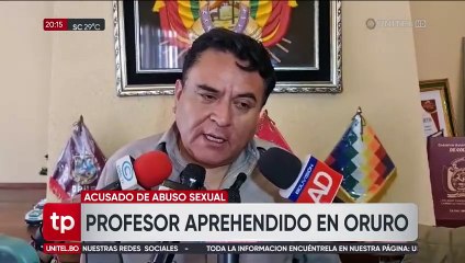 Download Video: ​Aprehenden a profesor acusado de acoso y abuso sexual contra una estudiante en Oruro 