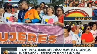 Aragua | Trabajadores de la clase obrera del país se movilizan a Caracas en respaldo al Pdte. Maduro