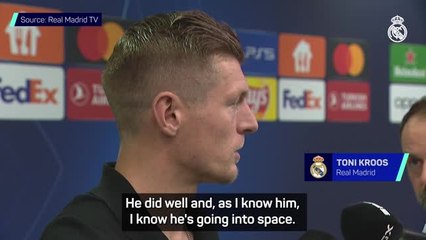 'Credit to Vini' - Kroos on his incredible assist