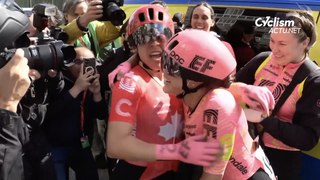 La Vuelta Femenina 2024 - Kristen Faulkner la 4e étape... Évita Muzic, Liane Lippert, Gaia Realini piégées