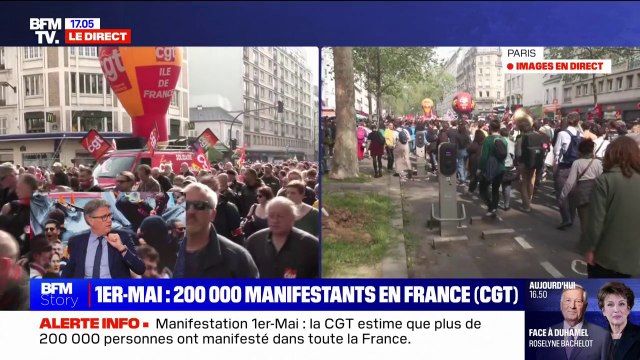 Manifestation du 1er-Mai à Paris: 7 membres des forces de l'ordre blessés par une bombe agricole et transportés à l'hôpital en urgence relative