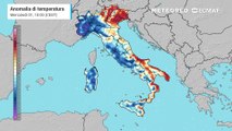 Mappa relativa alle anomalie di temperatura