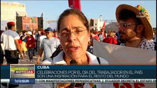 Pueblo de Cuba se moviliza para enaltecer el valor del trabajo