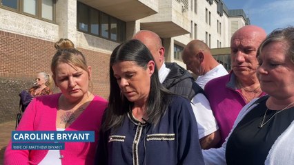 Caroline Bryant speaking after the verdict
