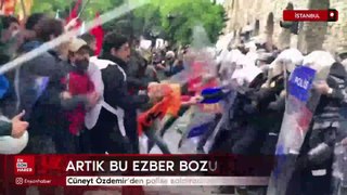 Cüneyt Özdemir'den polise saldıran göstericilere: Bu rezalet artık yaşanmamalı
