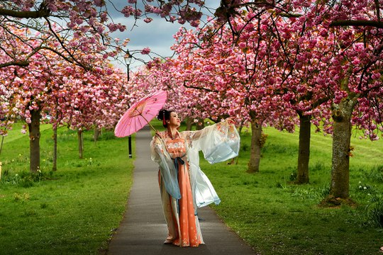 Harrogate's Spring Flower show, Whitby for their April Goth Weekend, Leeds has a new Goth themed mural - April Month in Pictures